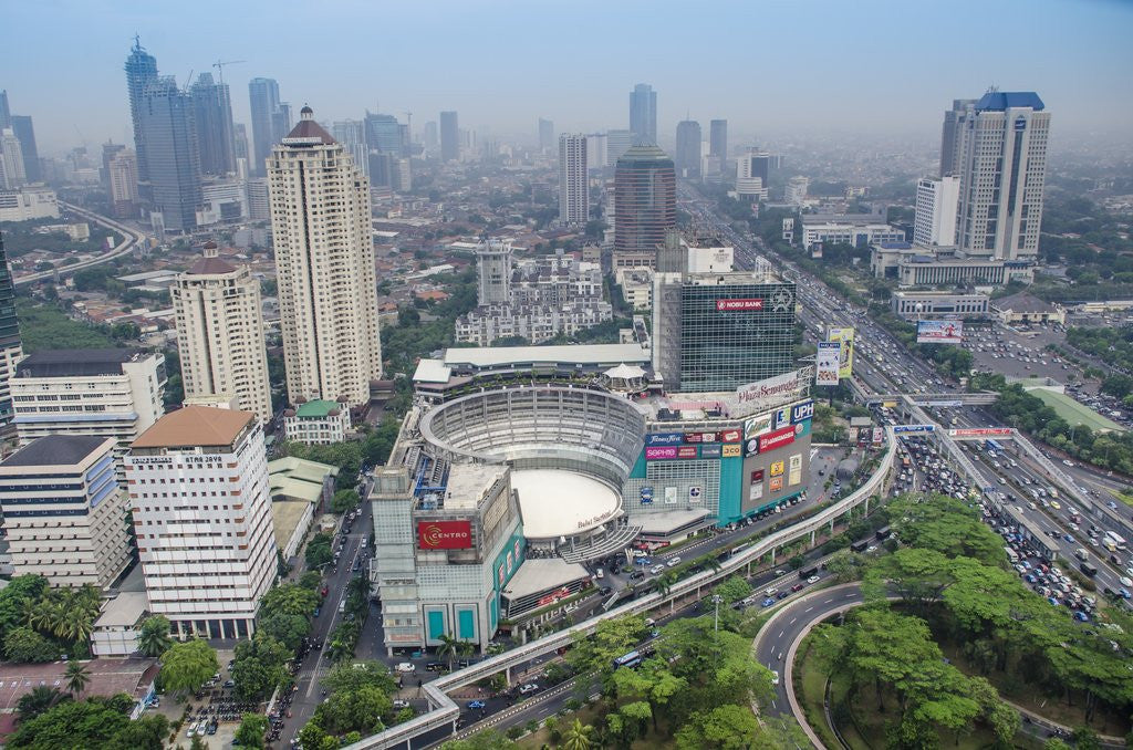 Detail of Jakarta cityscape in Indonesia by Anonymous