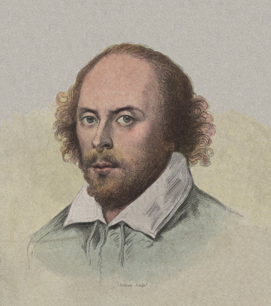 Detail of Portrait of young William Shakespeare by Anonymous
