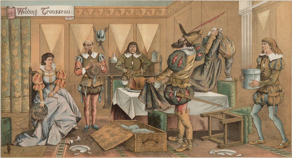 Detail of Illustration by R. Andre from Taming of the Shrew by William Shakespeare by Anonymous