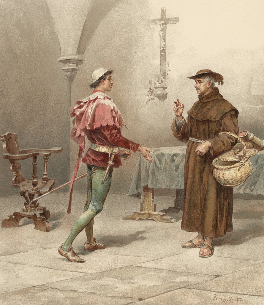 Detail of Book Illustration from Romeo and Juliet by William Shakespeare by Anonymous