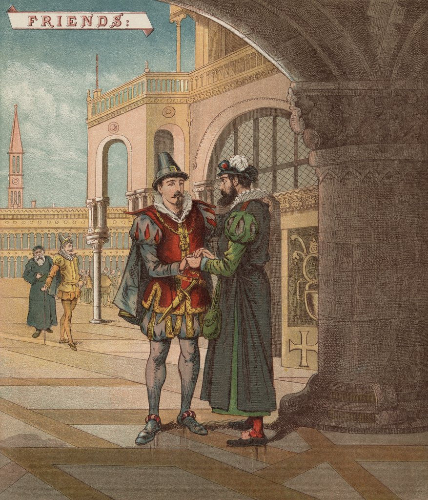 Detail of Illustration by R. Andre from Merchant of Venice by William Shakespeare by Anonymous