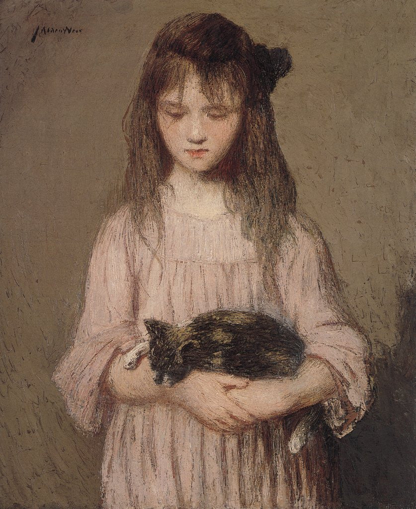 Detail of Little Lizzie Lynch by Julian Alden Wier