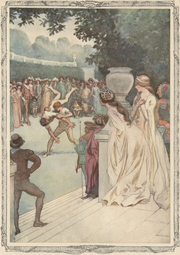 Detail of Illustration by Hugh Thomson from As You Like It by William Shakespeare by Anonymous