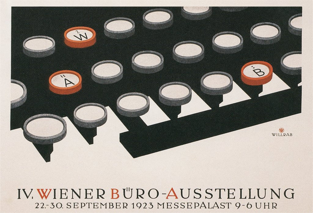 Detail of Poster for Office Exhibition in Vienna by Anonymous