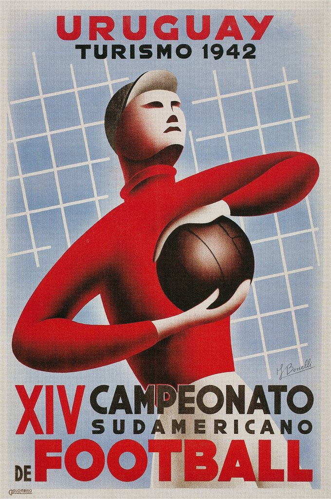 Detail of Poster for South American Soccer Tournament by Corbis