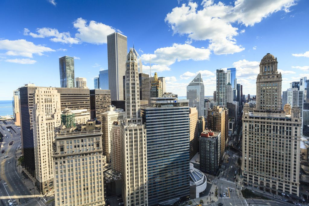 Detail of chicago cityscape by Anonymous