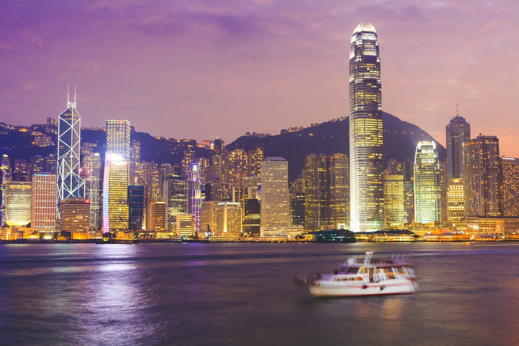 Detail of Hong Kong skyline by Anonymous