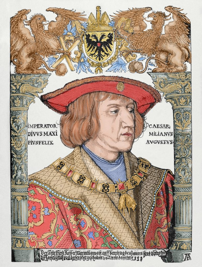 Detail of Maximilian I (1459-1519), Holy Roman Emperor by Anonymous