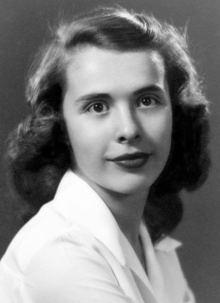 Detail of High school portrait of young woman, ca.1948 by Anonymous