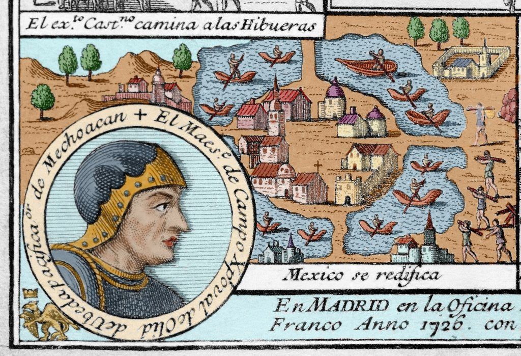 Cristobal de Olid (1488-1524). Spanish conqueror. Colored engraving by Corbis
