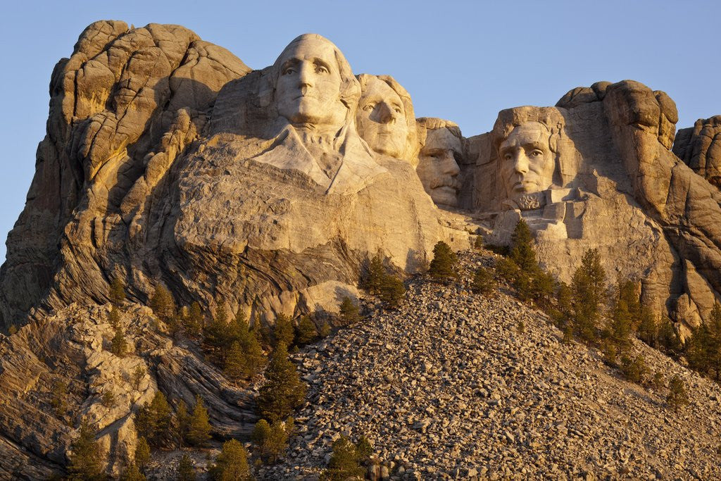 Detail of Mount Rushmore, South Dakota by Anonymous