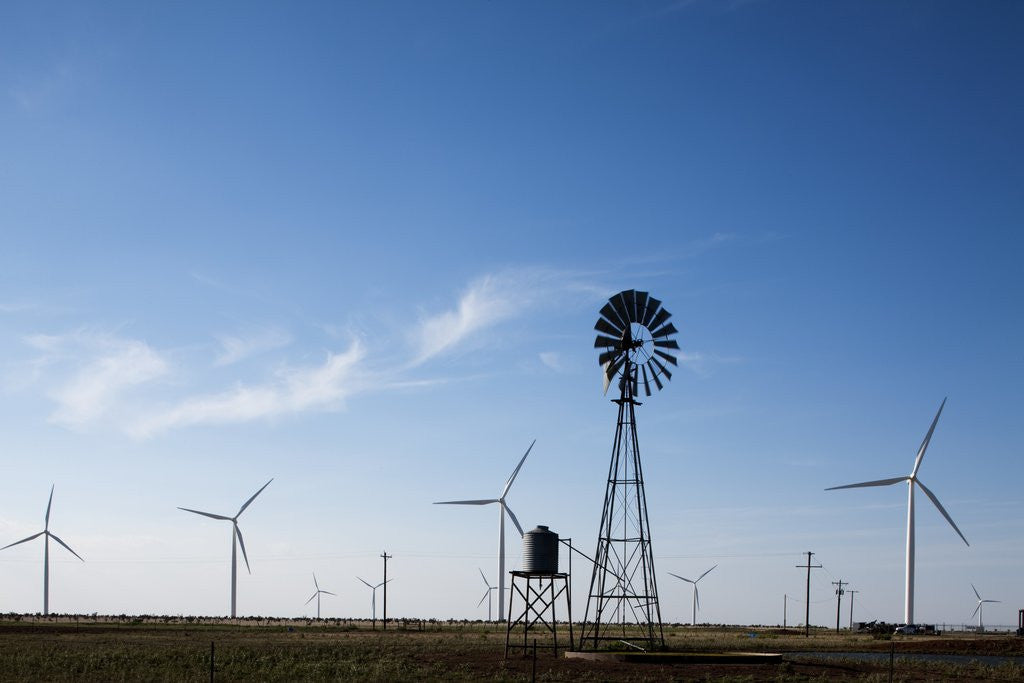 Detail of Wind Farm, Vega, Texas by Anonymous
