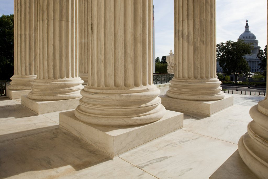 Detail of Supreme Court Building, Washington, DC by Anonymous