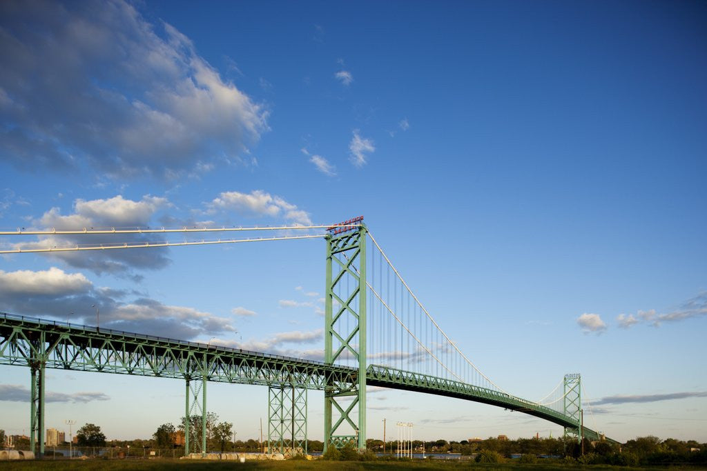 Detail of Ambassador Bridge, Detroit, Michigan by Anonymous