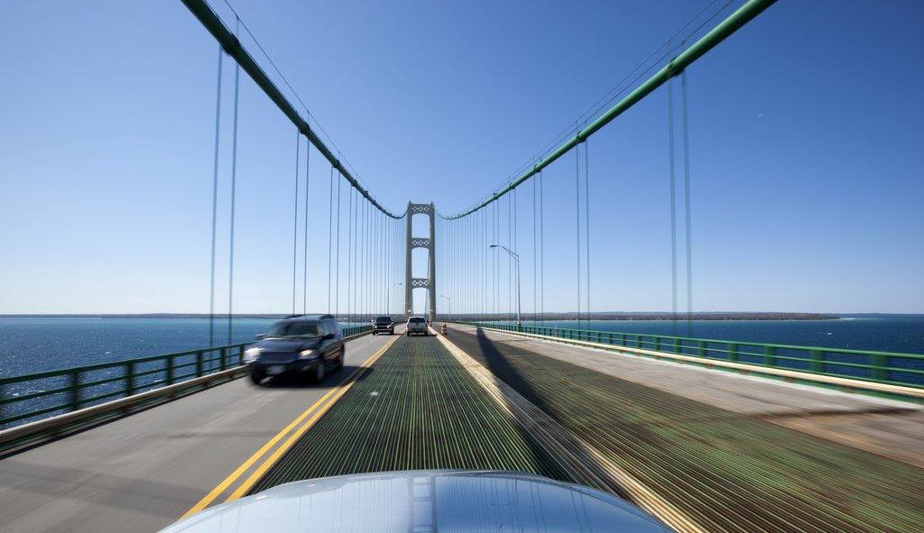 Detail of Mackinac Bridge, Michigan by Anonymous