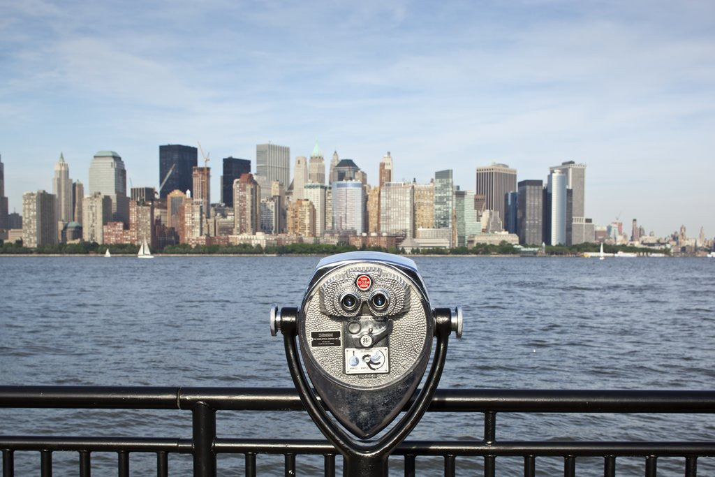 Detail of Manhattan skyline from New Jersey by Anonymous