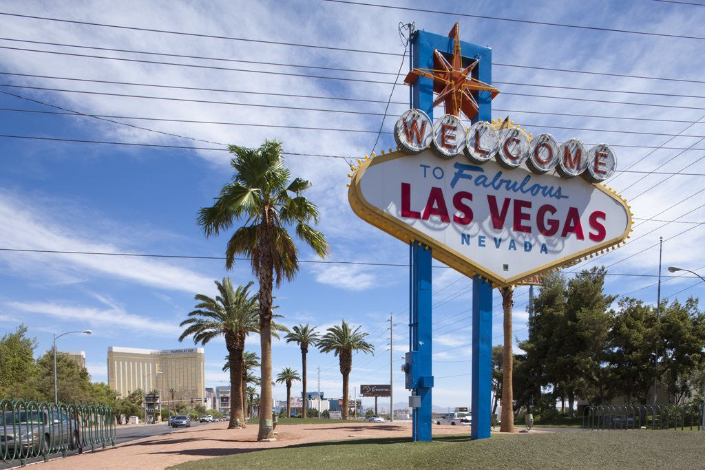 Detail of Welcome to Las Vegas Sign, Nevada by Anonymous