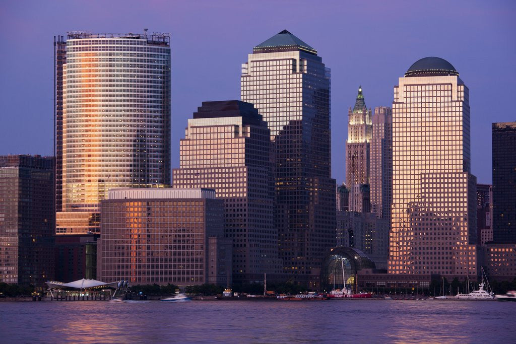 Detail of Manhattan skyline from New Jersey by Anonymous
