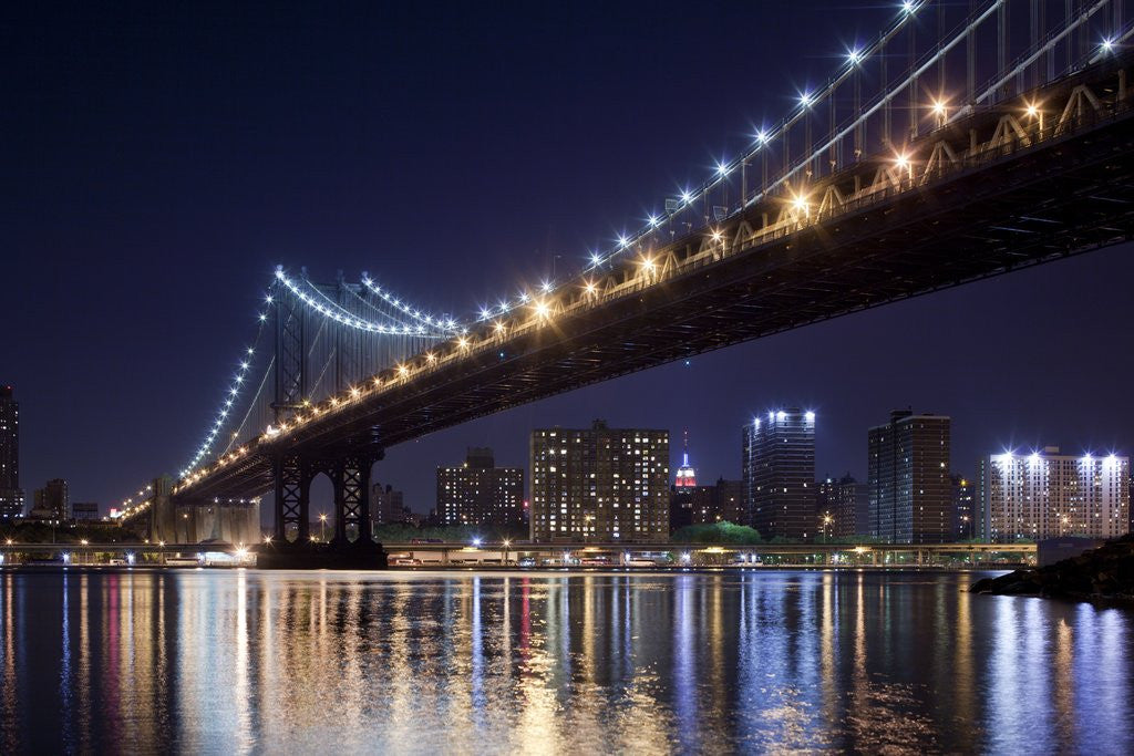 Detail of Manhattan Bridge, New York City by Anonymous