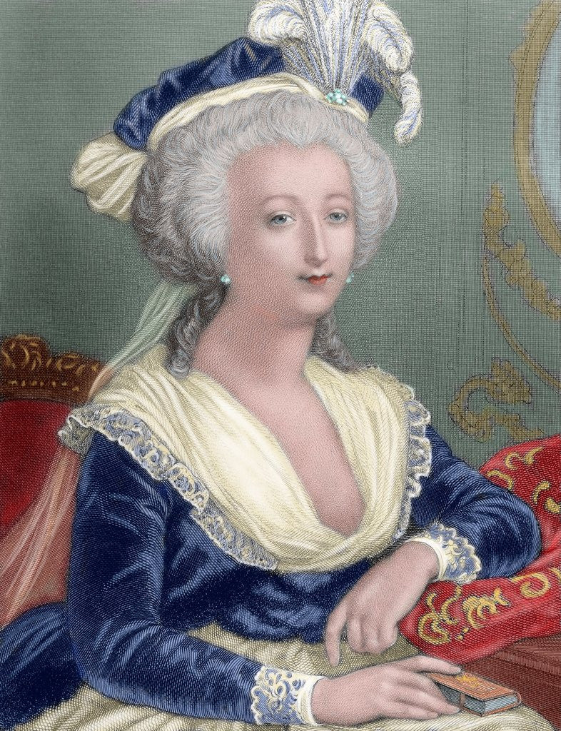 Detail of Marie Antoinette (1755-1793). Wife of Louis XVI and Queen of France (1774-92) by Corbis