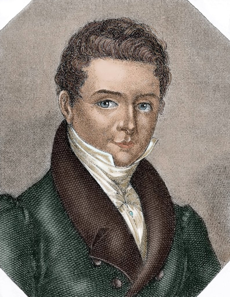 Detail of Washington Irving (1783-1859). American author, essayist, biographer and historian by Anonymous