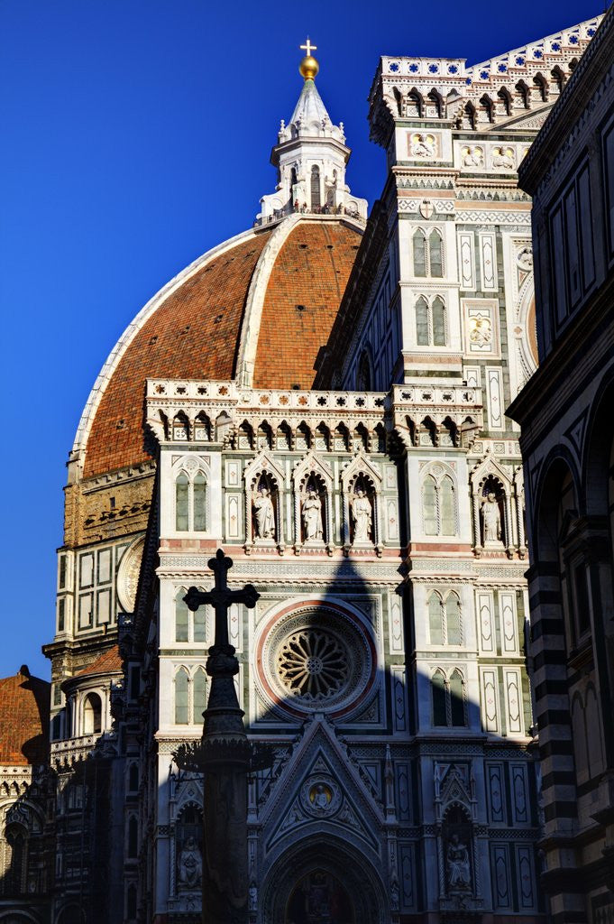 Detail of The Duomo of Florence with evening light by Corbis