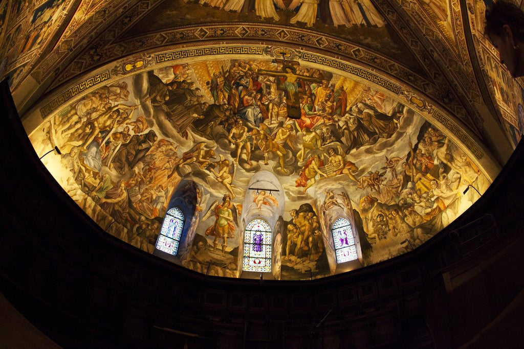 Detail of Domed Ceiling of the Basilica of San Francesco d'Assisi by Corbis