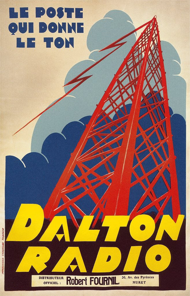Detail of Dalton Radio French Poster by Anonymous