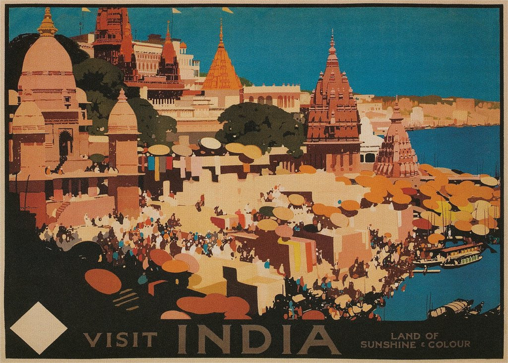 Detail of India Travel Poster by Anonymous