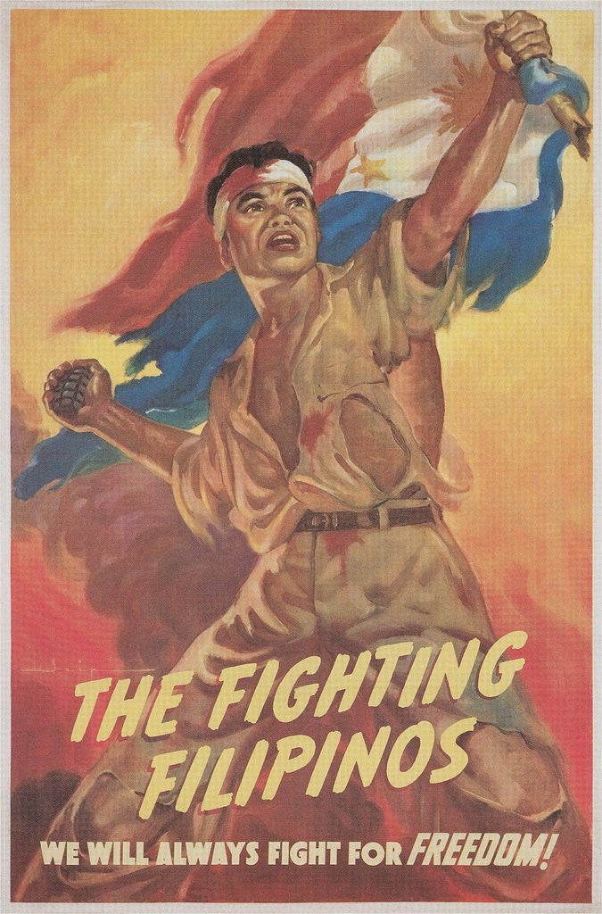 Detail of Filipino Freedom Fighter Poster by Anonymous