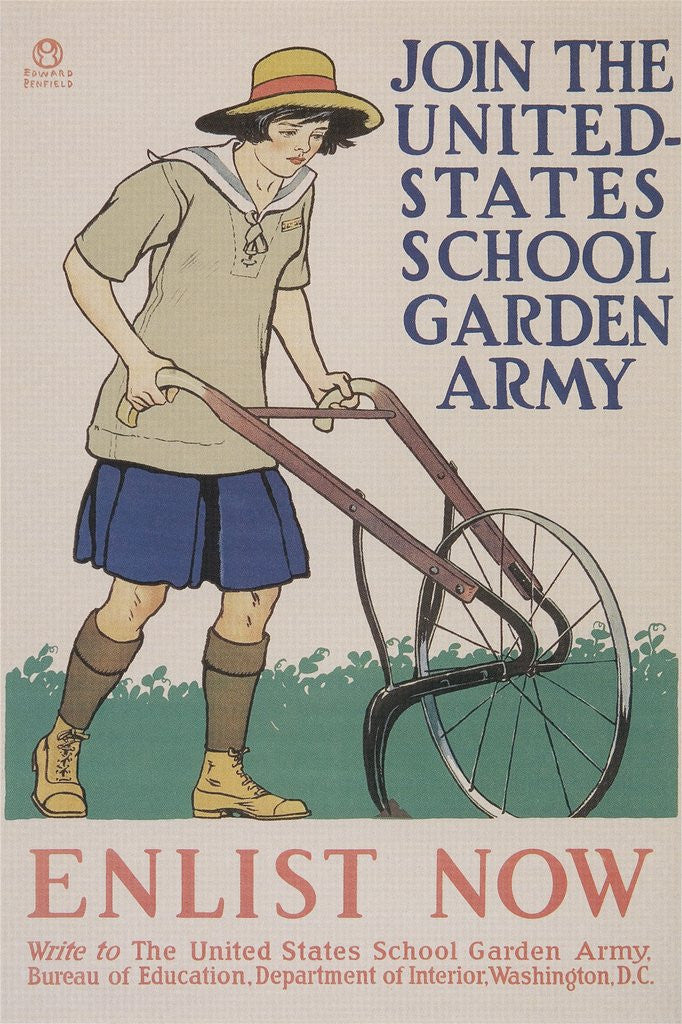 Detail of World War I Poster for Gardening by Anonymous