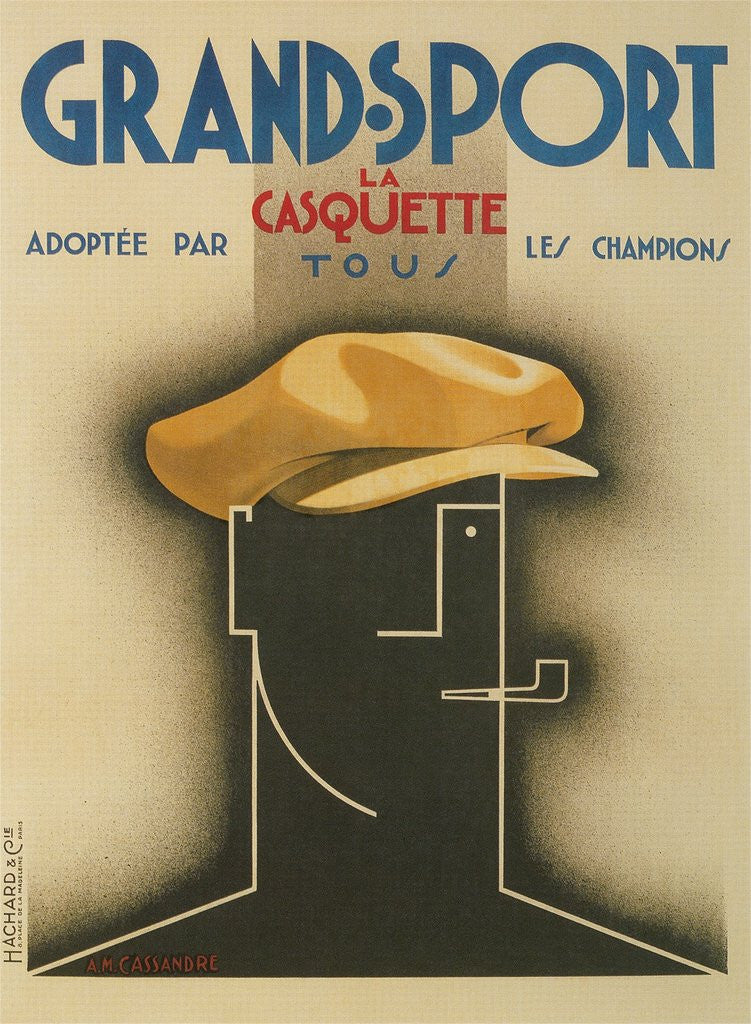 Detail of French Advertisement for Sporty Cap by Corbis