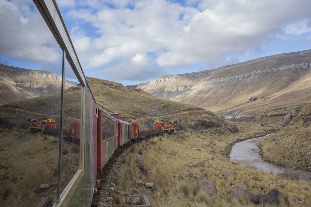 Detail of Tourist train high in Andes above Lima, Peru by Anonymous