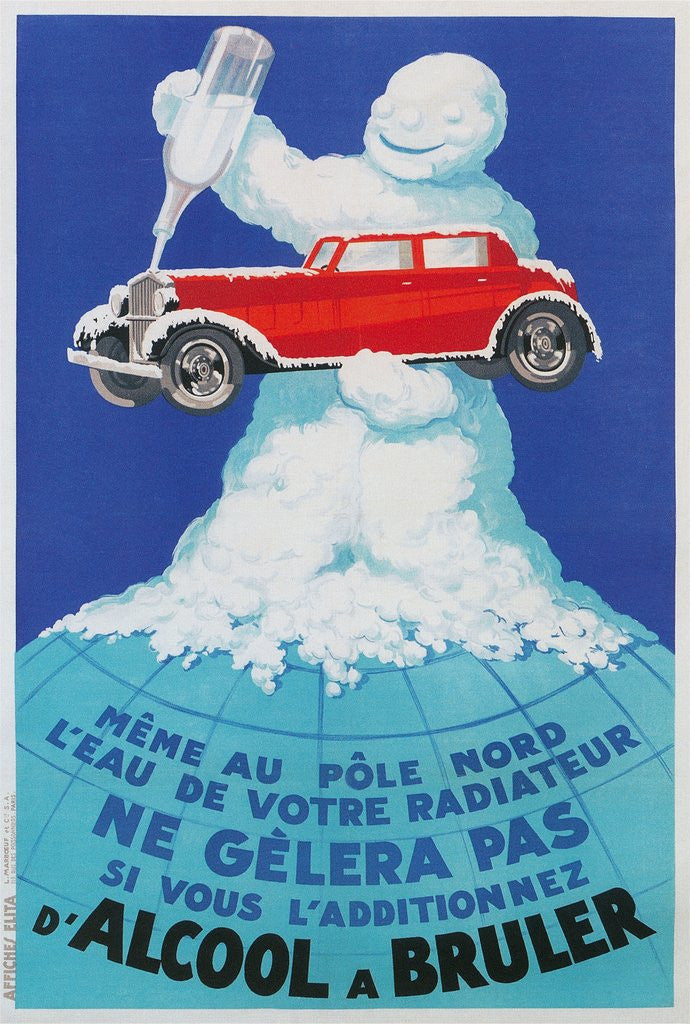 Detail of French Advertisement for Anti-freeze by Anonymous