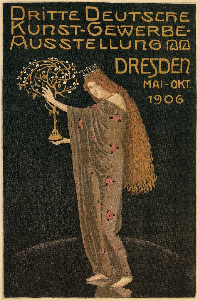 Detail of Poster for Dresden Art Exhibition by Anonymous