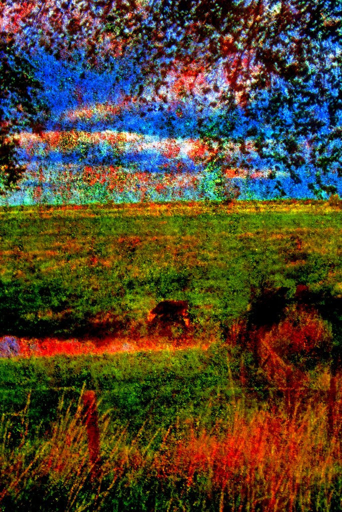 Detail of Country Side with a Cow by Anonymous