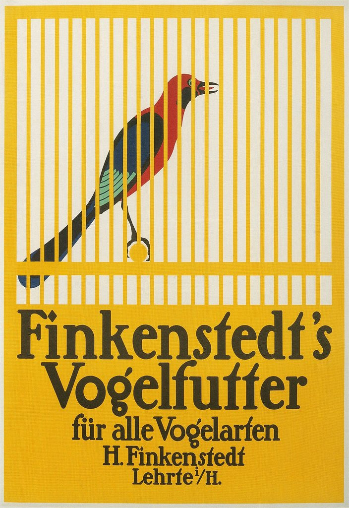 Detail of Finkenstedt's Birdseed Poster by Anonymous