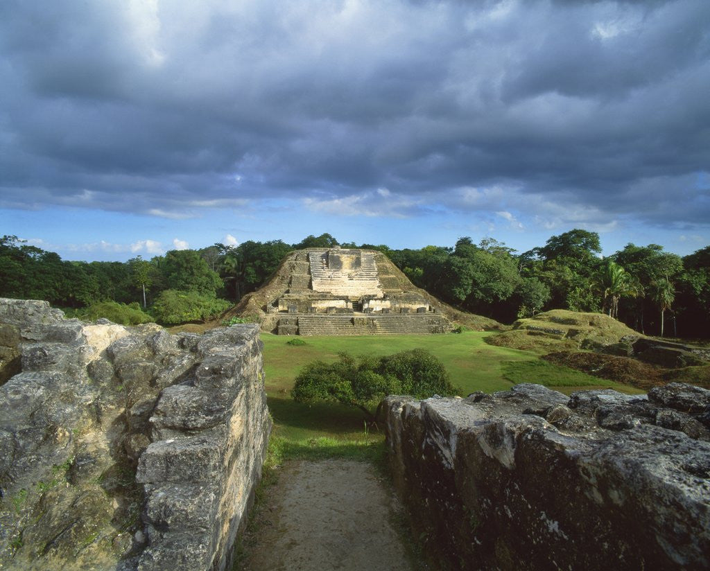 Detail of Maya Ruins by Anonymous