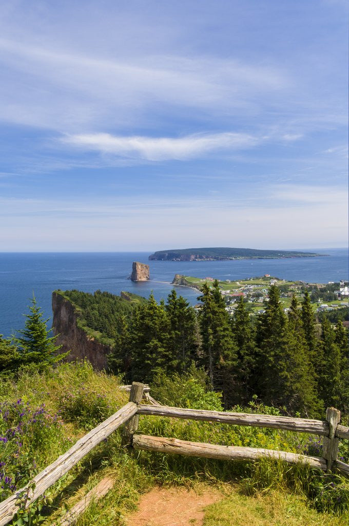 Detail of Perce and Bonaventure island by Anonymous