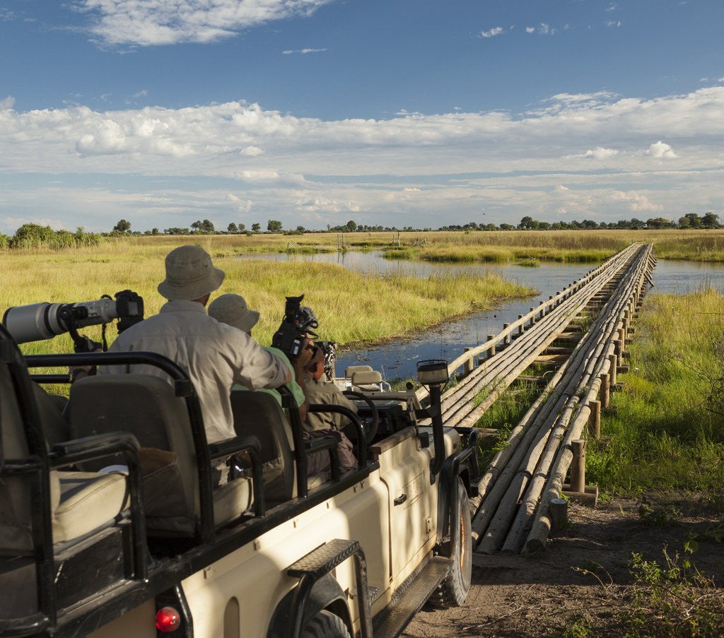 Detail of Safari Vehicle Crossing Bridge by Anonymous