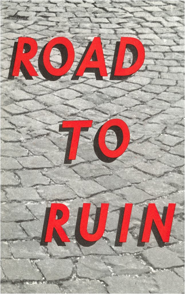 Detail of Road to Ruin by Anonymous