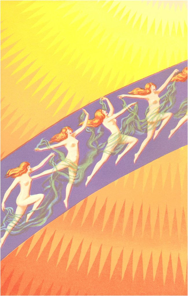 Detail of Dancing Nymphs by Anonymous