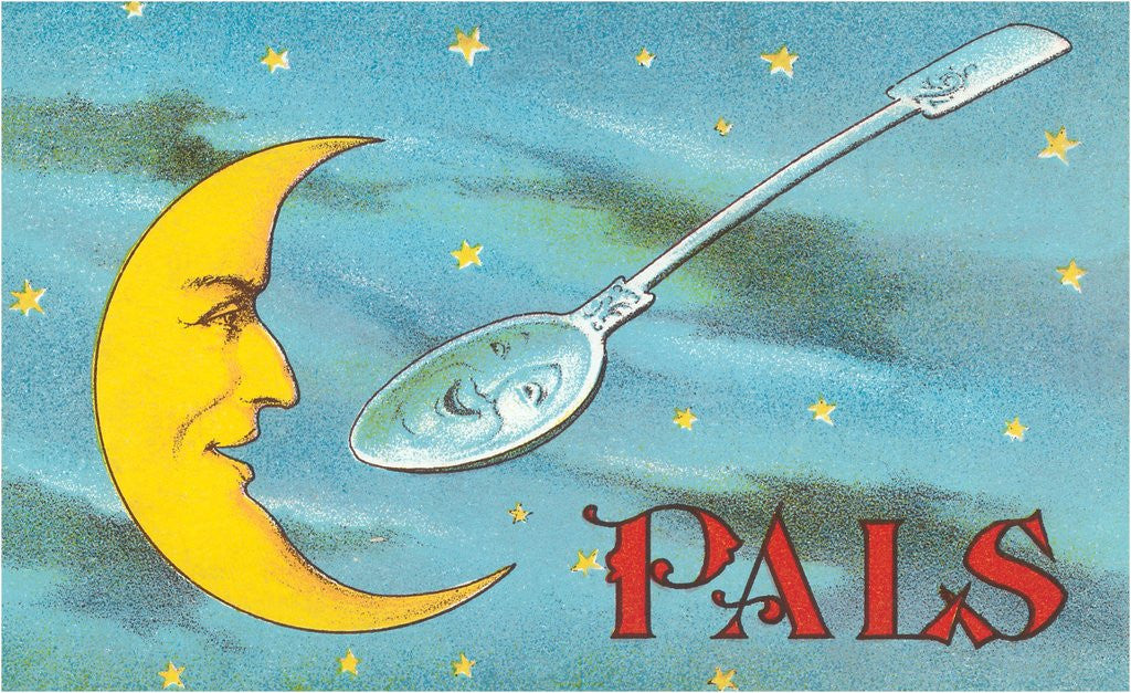 Detail of Moon and Spoon Pals by Anonymous