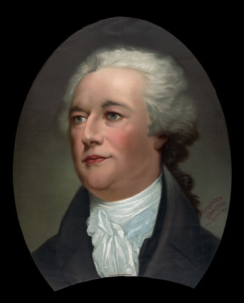 Detail of Portrait of Alexander Hamilton by Corbis