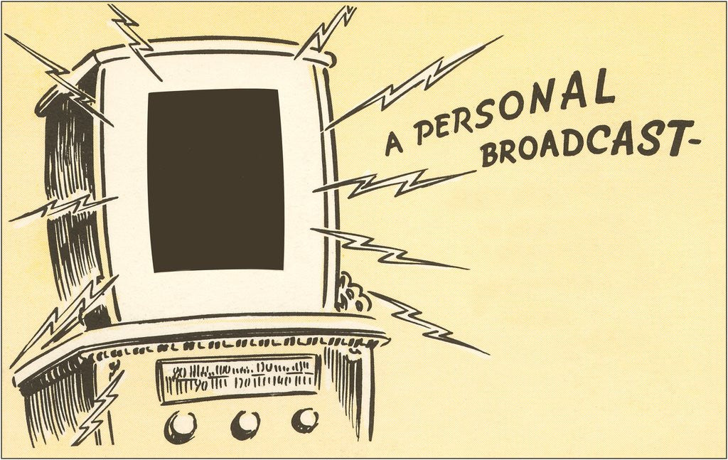 Detail of A Personal Broadcast, Radio by Anonymous