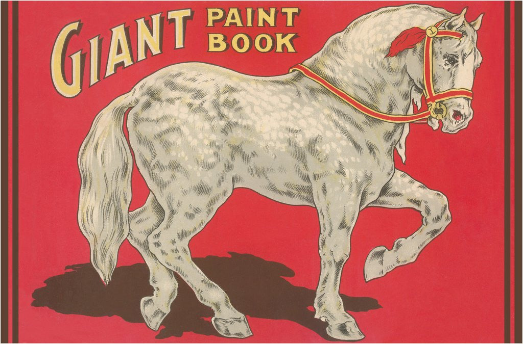 Detail of Giant Paint Book, Horse by Anonymous