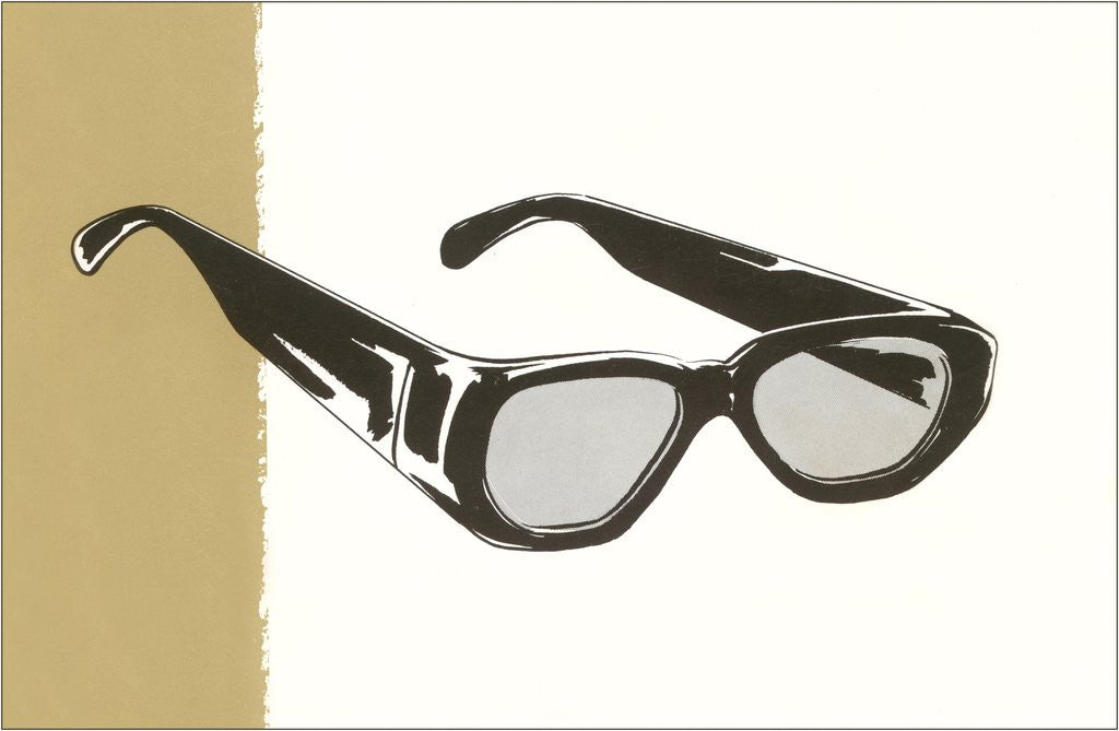 Detail of Black Eyeglasses by Anonymous