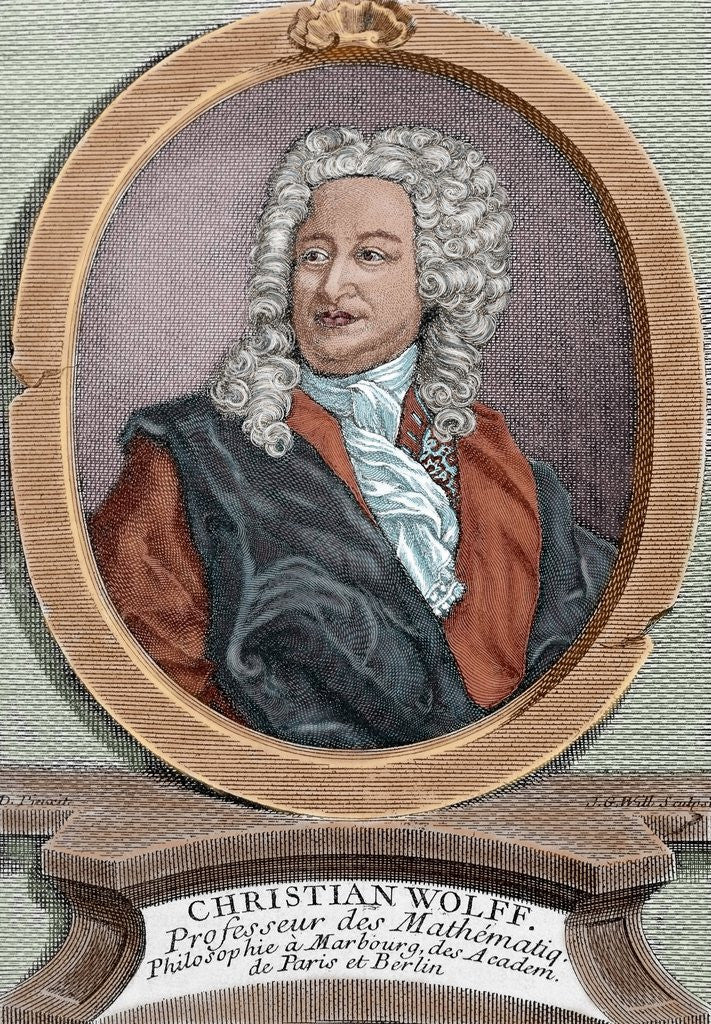 Detail of Christian Wolff (1679-1754). German philosopher by Anonymous