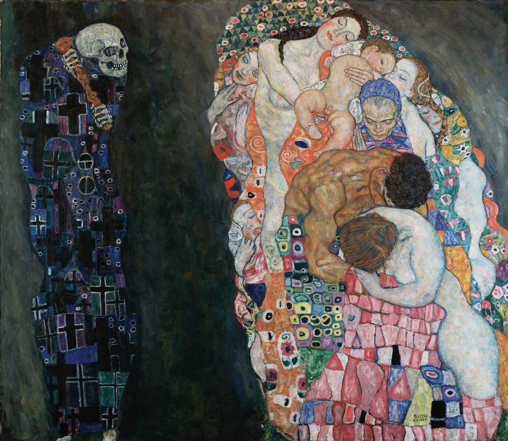 Detail of Death and Life (Tod und Leben) by Gustav Klimt
