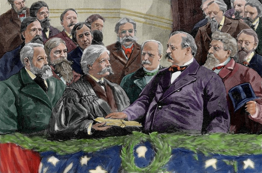 Detail of Proclamation of President Grover Cleveland (1837-1908) by Anonymous